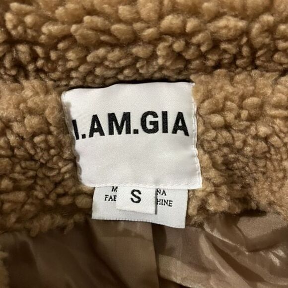 I.AM.GIA Oversized Teddy Sherpa Jacket Size S - Picture 5 of 10